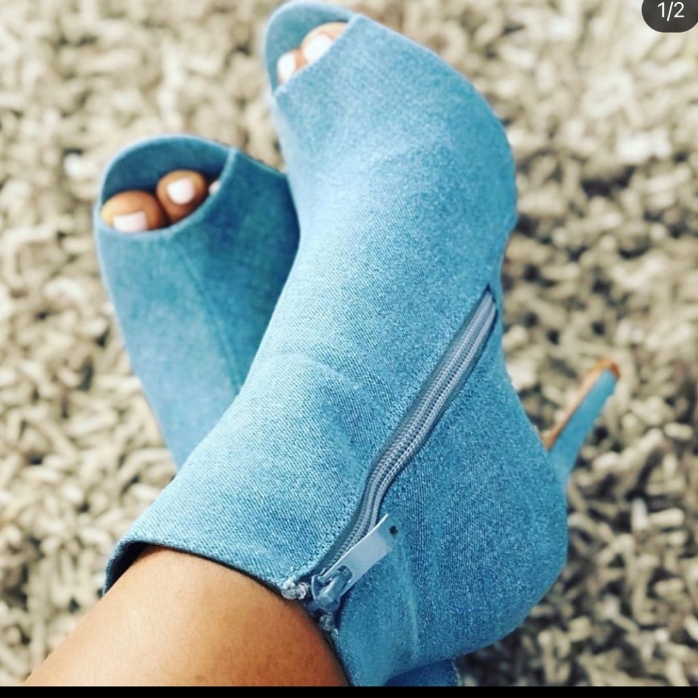 Brand new denim bootie.